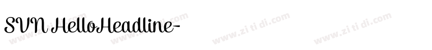 SVN HelloHeadline字体转换